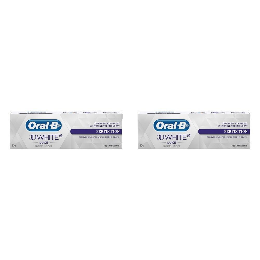 Oral-B 3D White Luxe Perfection Toothpaste 95g Pack of 2