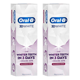 Oral-B 3D White Luxe Glamorous White Toothpaste 95g Pack of 2