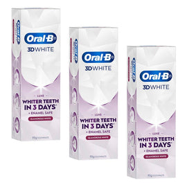 Oral-B 3D White Luxe Glamorous White Toothpaste 95g Pack of 3