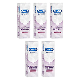 Oral-B 3D White Luxe Glamorous White Toothpaste 95g Pack of 5