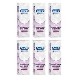 Oral-B 3D White Luxe Glamorous White Toothpaste 95g Pack of 6