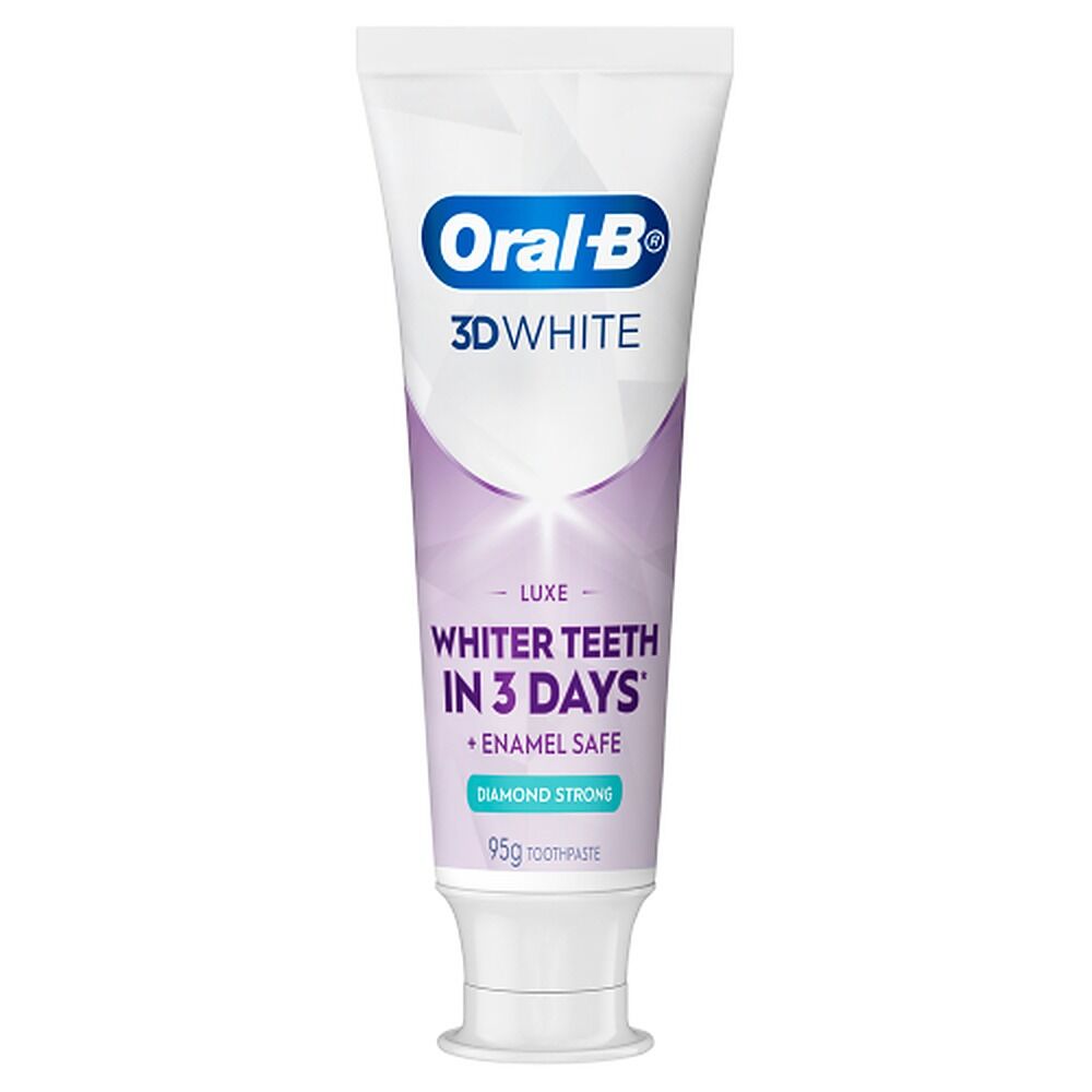 Oral-B 3D White Luxe Diamond Strong Enamel-Safe Toothpaste 95g