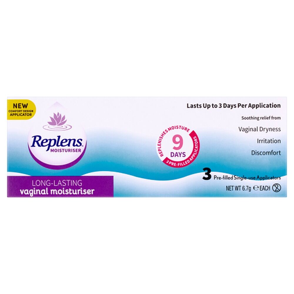 Replens Long-Lasting Vaginal Moisturiser 3 Pack
