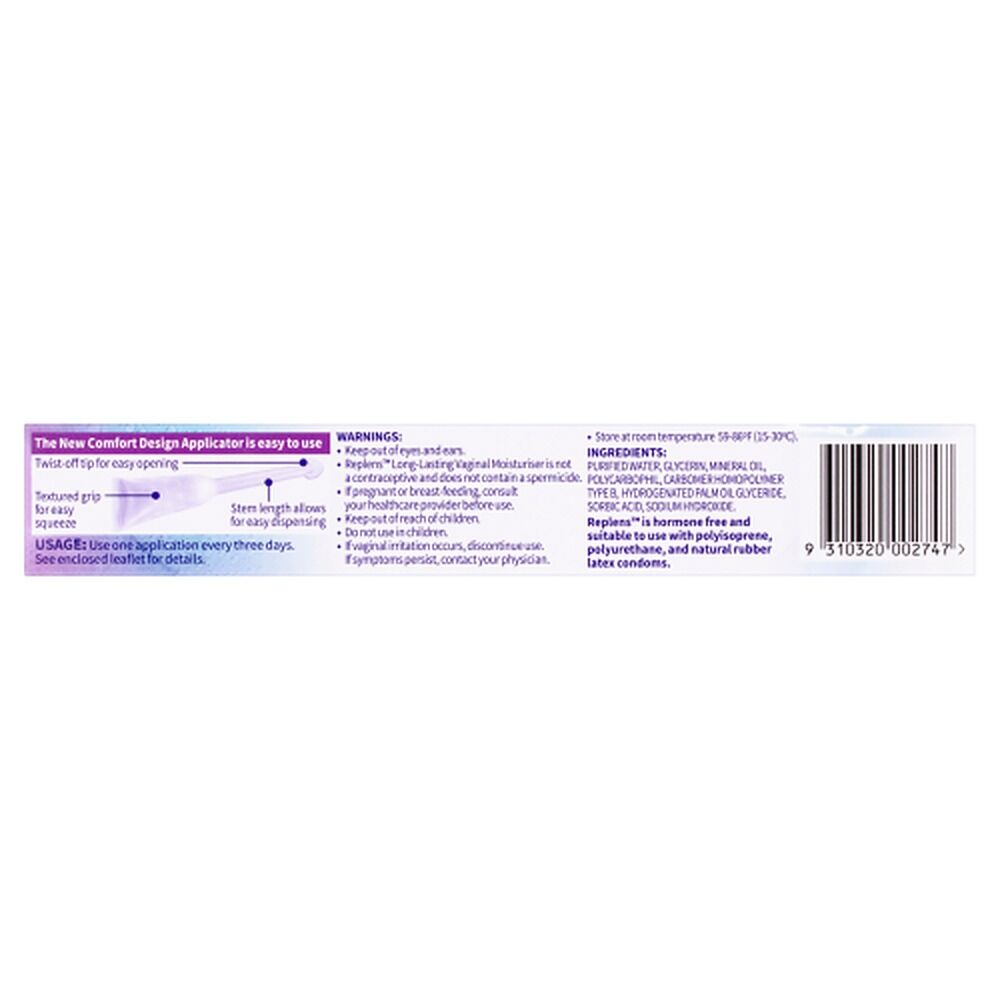 Replens Long-Lasting Vaginal Moisturiser 3 Pack