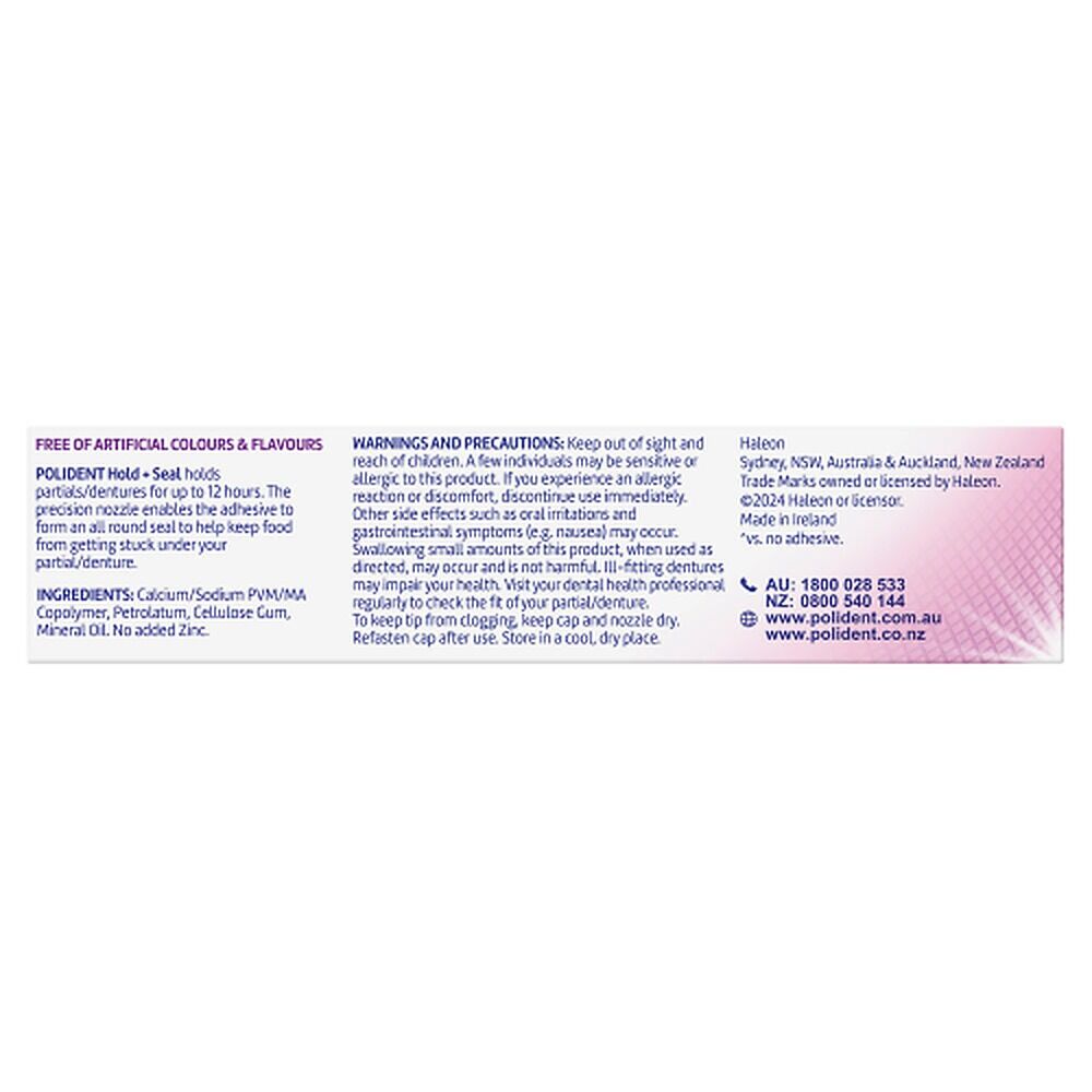 Polident Power Max Hold + Seal Denture Adhesive Cream 40g
