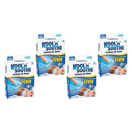 Kool 'n' Soothe Fever Sheets 6 Pack x 6 Bundle of 4