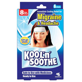 Kool 'n' Soothe Migraine & Headache Sheets 6 Pack x 6
