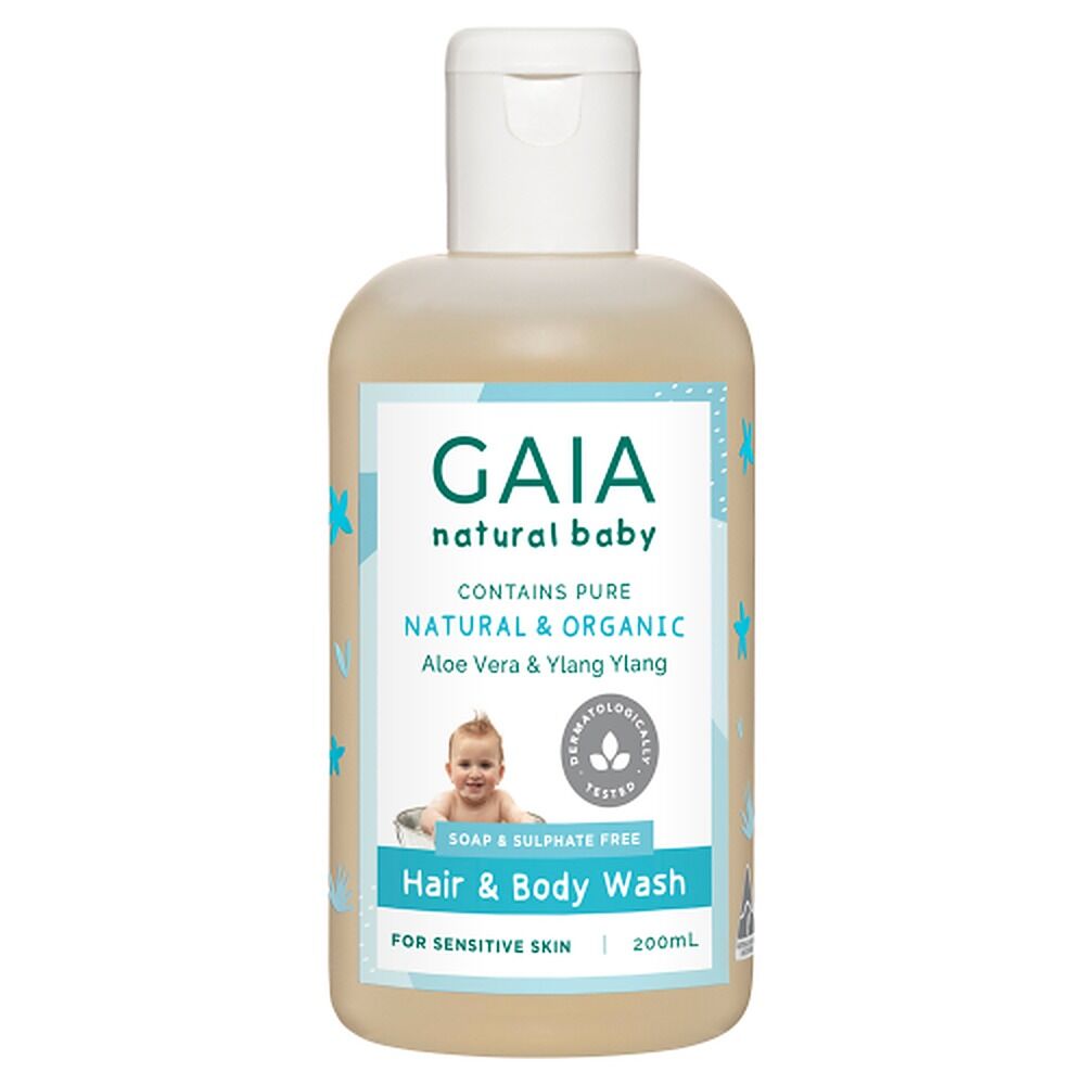 GAIA Natural Baby Hair & Body Wash 200mL