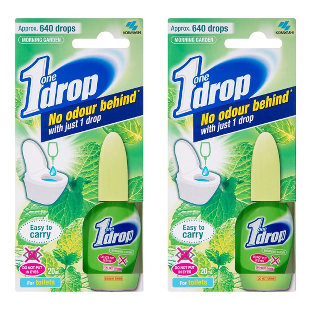 One Drop Toilet Deodoriser Morning Garden 20mL (Obsolete) x 6 Bundle of 2