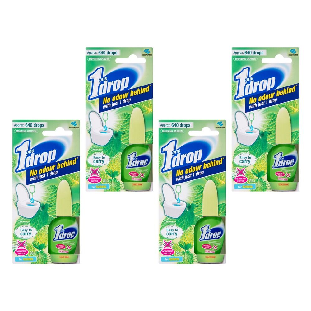 One Drop Toilet Deodoriser Morning Garden 20mL (Obsolete) x 6 Bundle of 4
