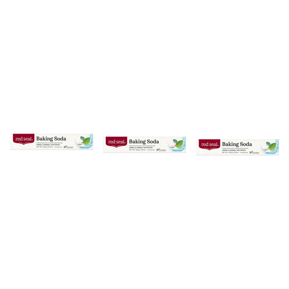 Red Seal Natural Health Baking Soda Toothpaste 100g Pack of 3