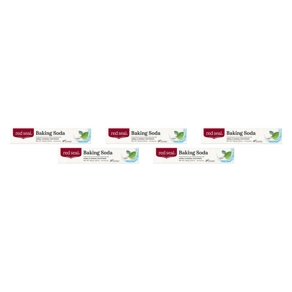 Red Seal Natural Health Baking Soda Toothpaste 100g Pack of 5