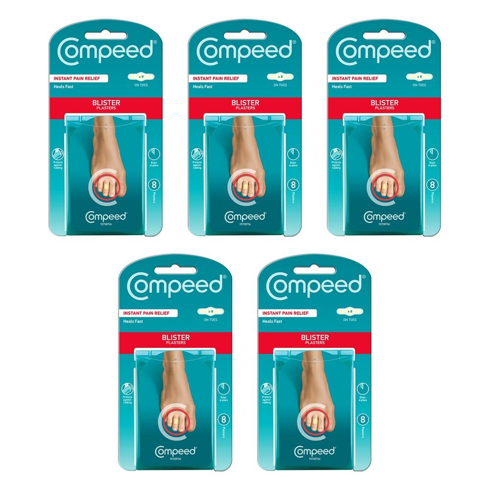 Compeed Toes Blister Plasters 8 Pack Bundle of 5