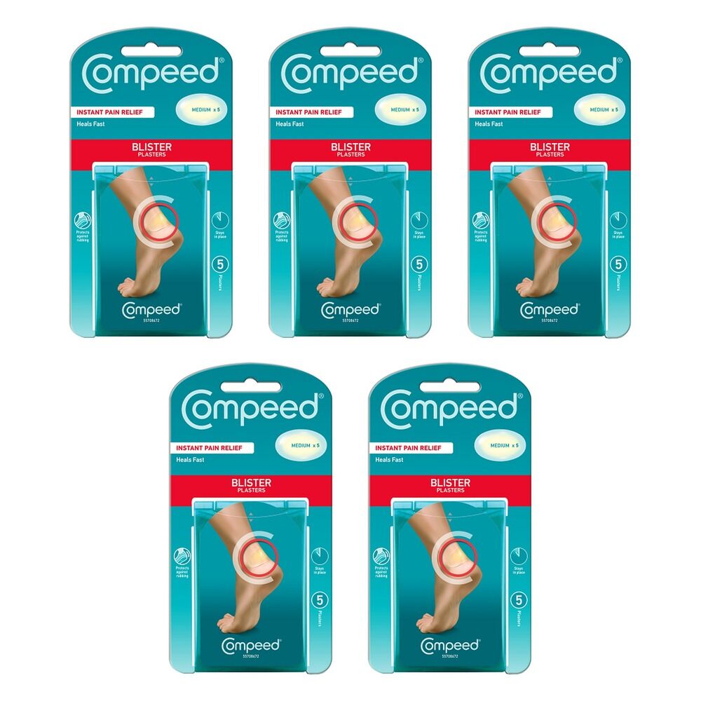 Compeed Blister Plasters Medium 5 Pack Bundle of 5