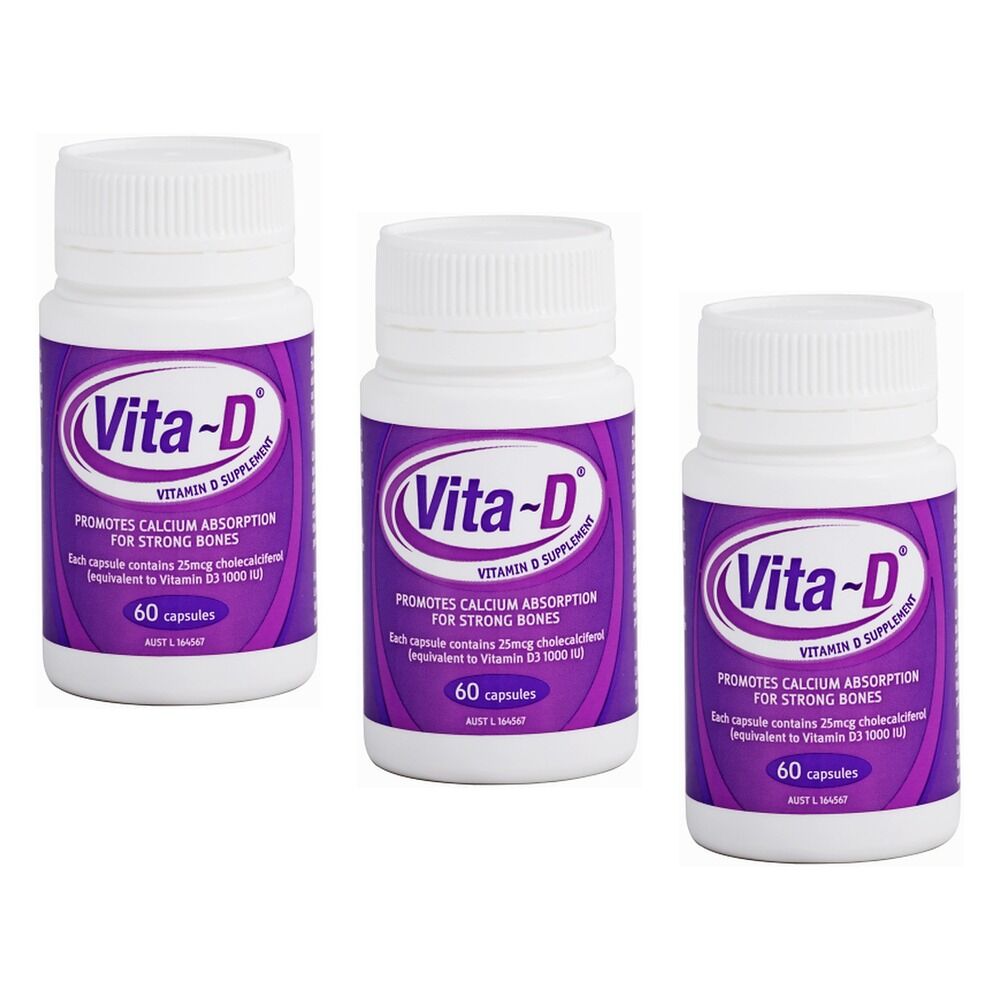 Vitad Vitamin Supplement Gel Capsules Pack of 3