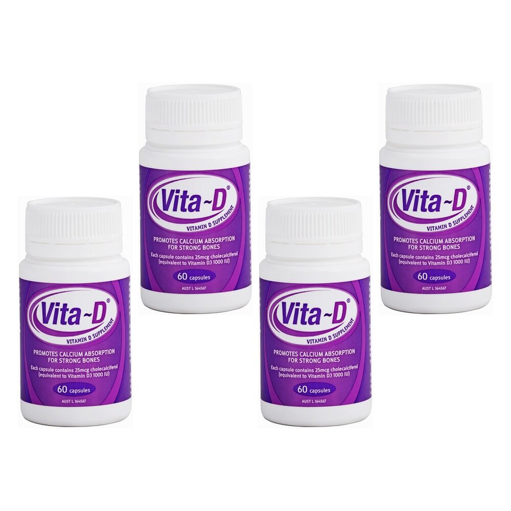 Vitad Vitamin Supplement Gel Capsules Pack of 4
