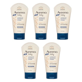 Aveeno Baby Soothing Relief Moisture Cream 140g Pack of 5