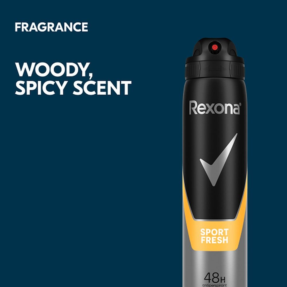 Rexona Men Antiperspirant Aerosol Deodorant Sport Fresh, 250mL