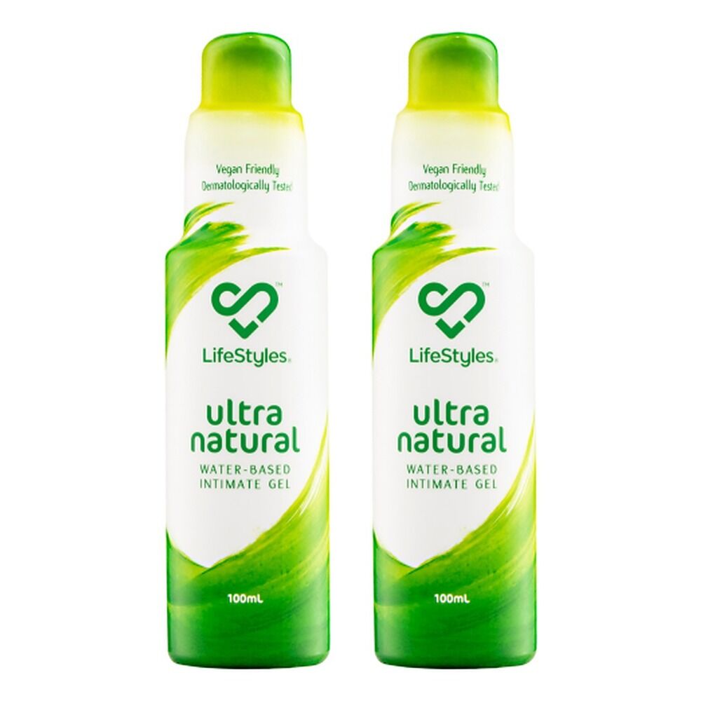 LifeStyles Ultra Natural Lubricant 100mL Pack of 2