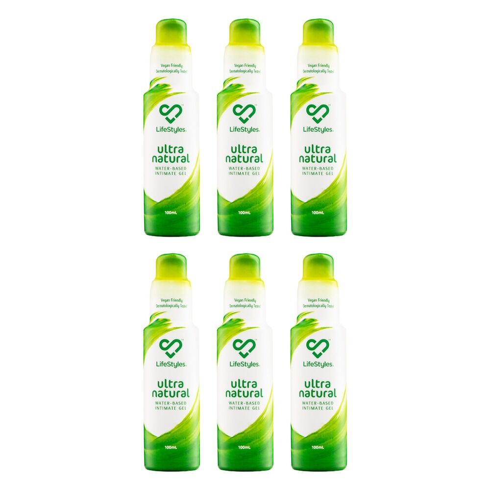 LifeStyles Ultra Natural Lubricant 100mL Pack of 6