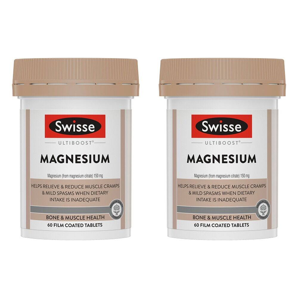 Swisse Ultiboost Magnesium 60 Tablets Pack of 2