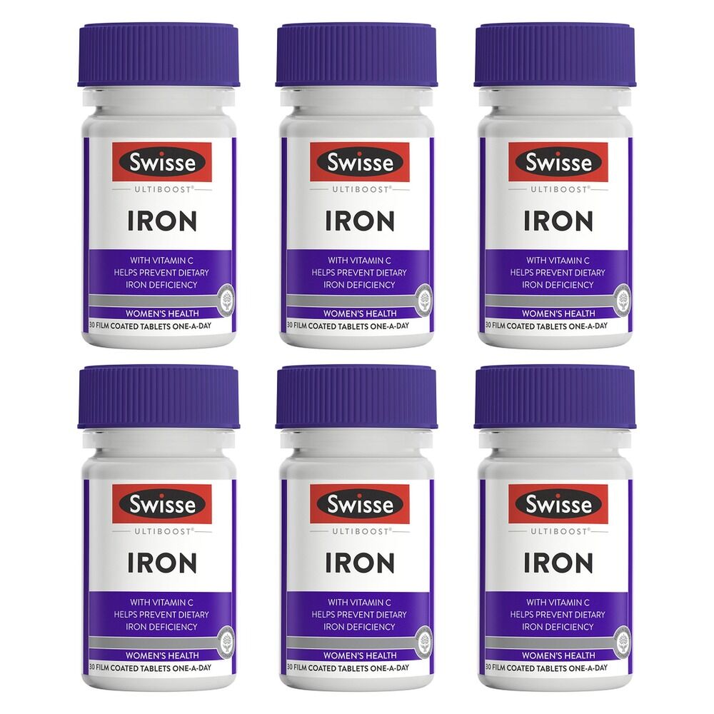 Swisse Ultiboost Iron 30 Tablets Pack of 6