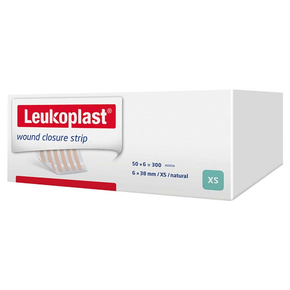 Leuko Leukosan Adhesive Wound Closure Strips 0.6cm x 3.8cm 50 Pack