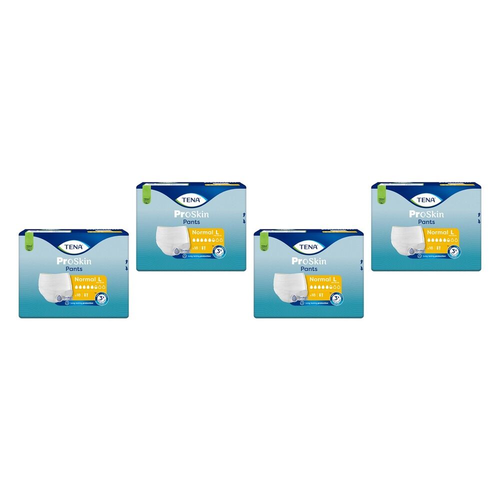 Tena Pants Normal Large 18 Pack x 4 Bundle of 4
