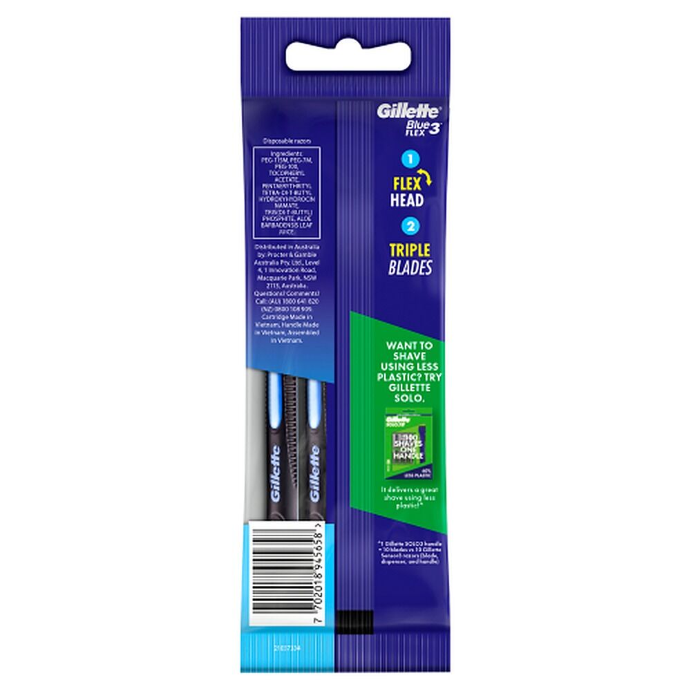 Gillette Blue3 Disposable Shaving Razor 4 Pack