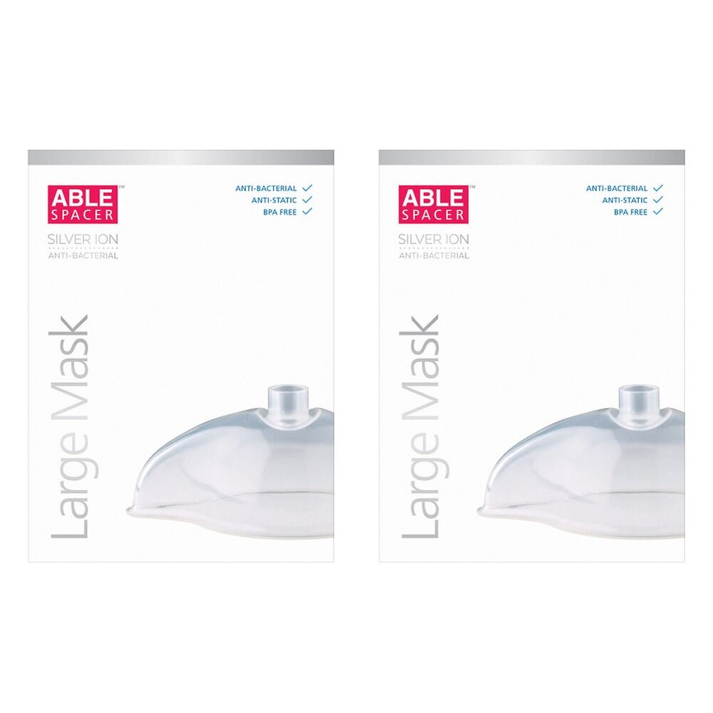 Able Spacer Antibacterial Large Mask Pack of 2