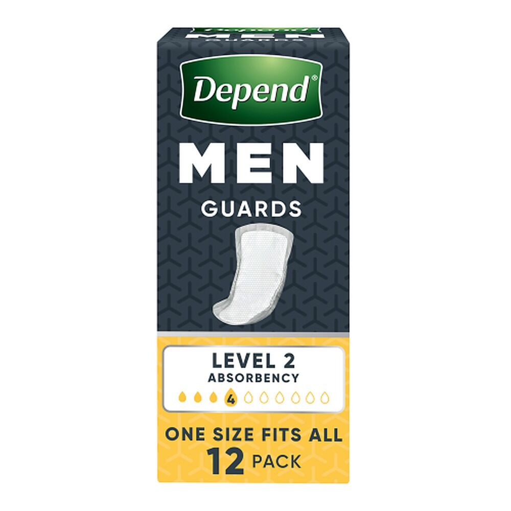 Depend Guards For Men 12 Pack x 6