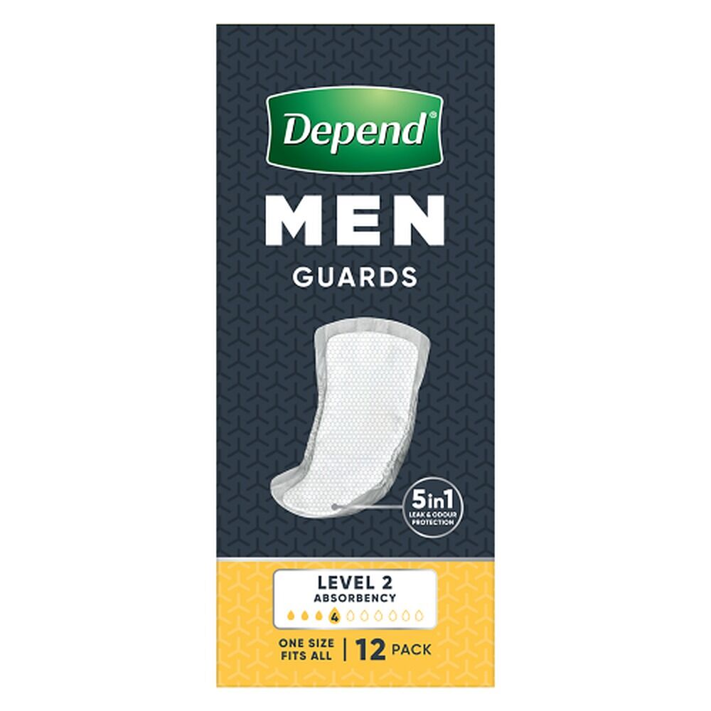 Depend Guards For Men 12 Pack