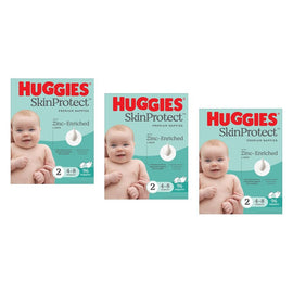 Huggies Infant Nappies Size 2 (4-8kg) 96 Pack Bundle of 3