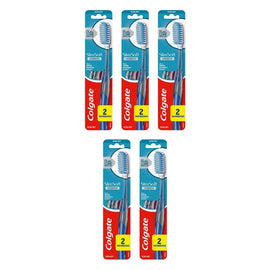 Colgate Slim Soft Advanced Ultra Soft Toothbrush 2 Pack Bundle of 5