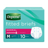 Depend Fitted Briefs Medium 10 Pack x 4