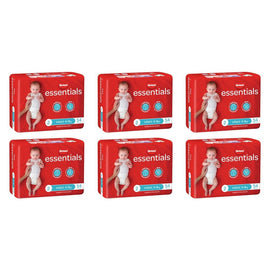 Huggies Essentials Nappies Size 2 (up to 8kg) 54 Pack x 4 Bundle of 6