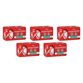 Huggies Essentials Nappies Size 1 Newborn (up to 5kg) 28 Pack x 4 Bundle of 5