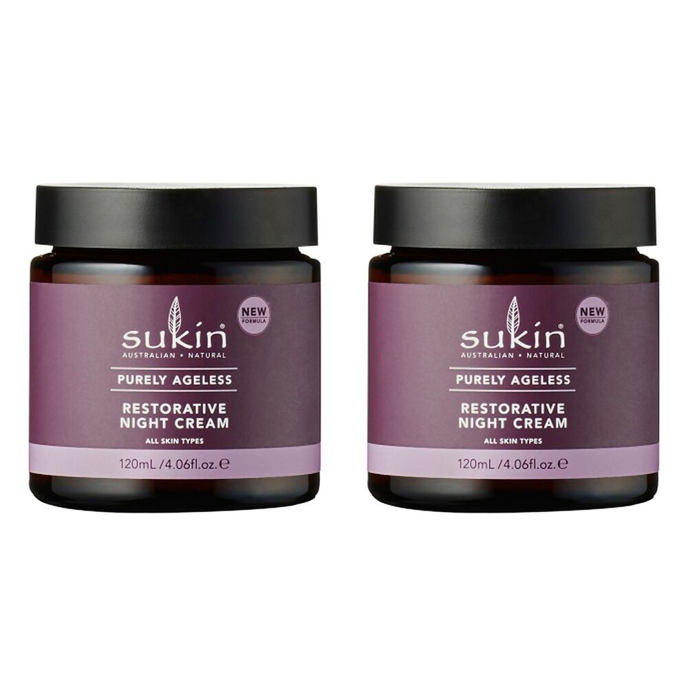 Sukin Purely Ageless Restorative Night Cream 120mL Pack of 2