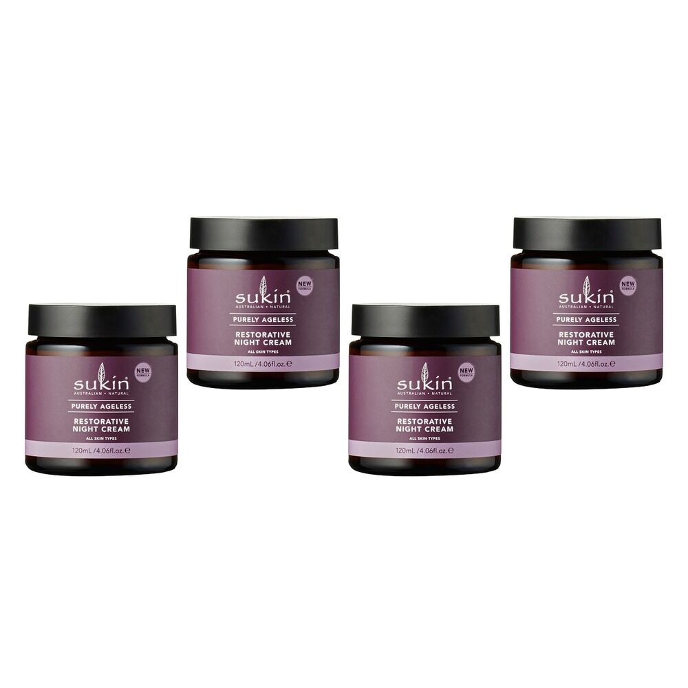 Sukin Purely Ageless Restorative Night Cream 120mL Pack of 4