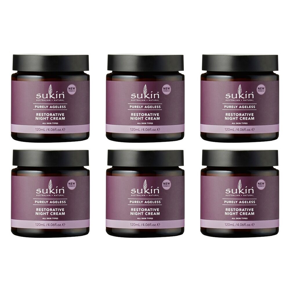 Sukin Purely Ageless Restorative Night Cream 120mL Pack of 6