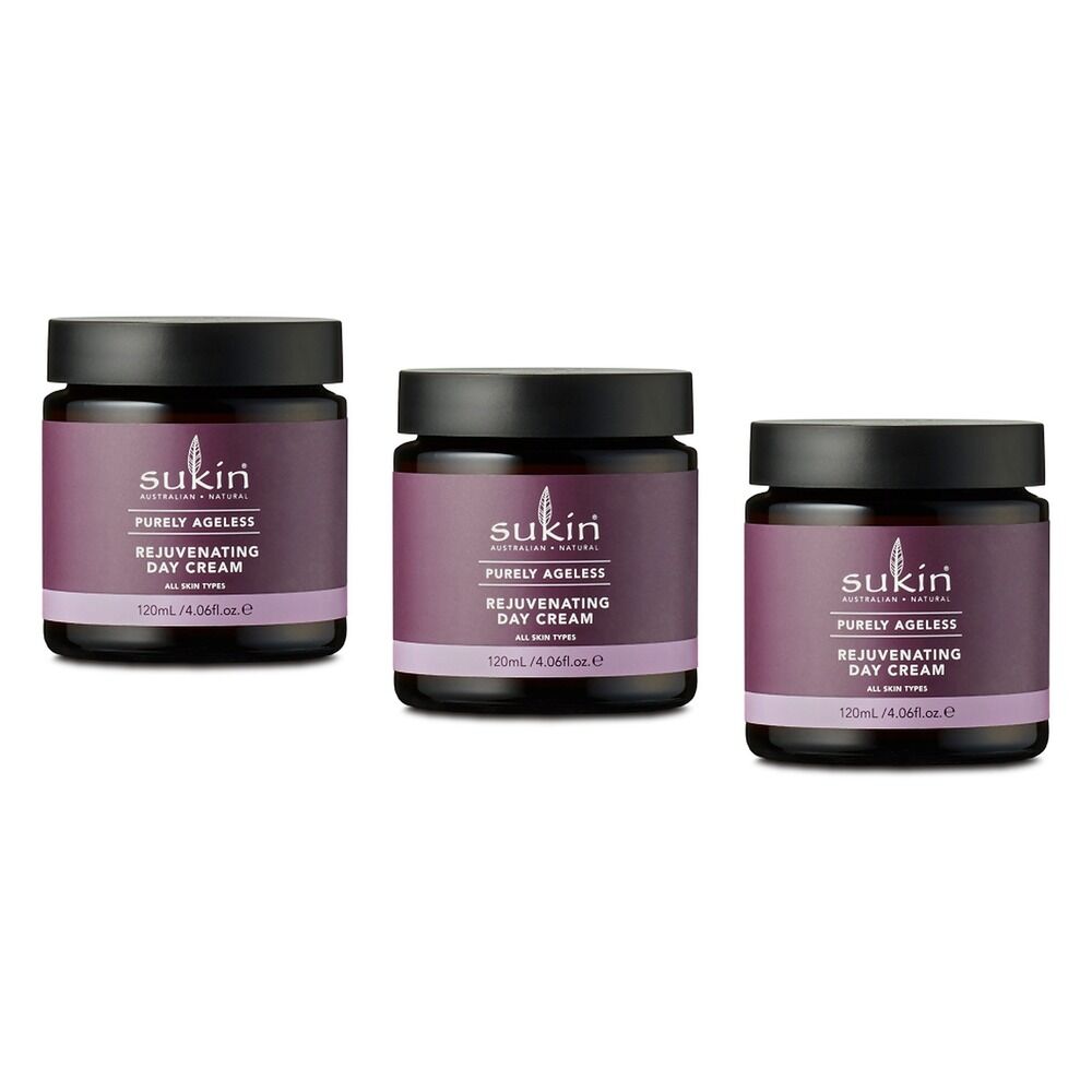 Sukin Purely Ageless Rejuvenating Day Cream 120mL Pack of 3