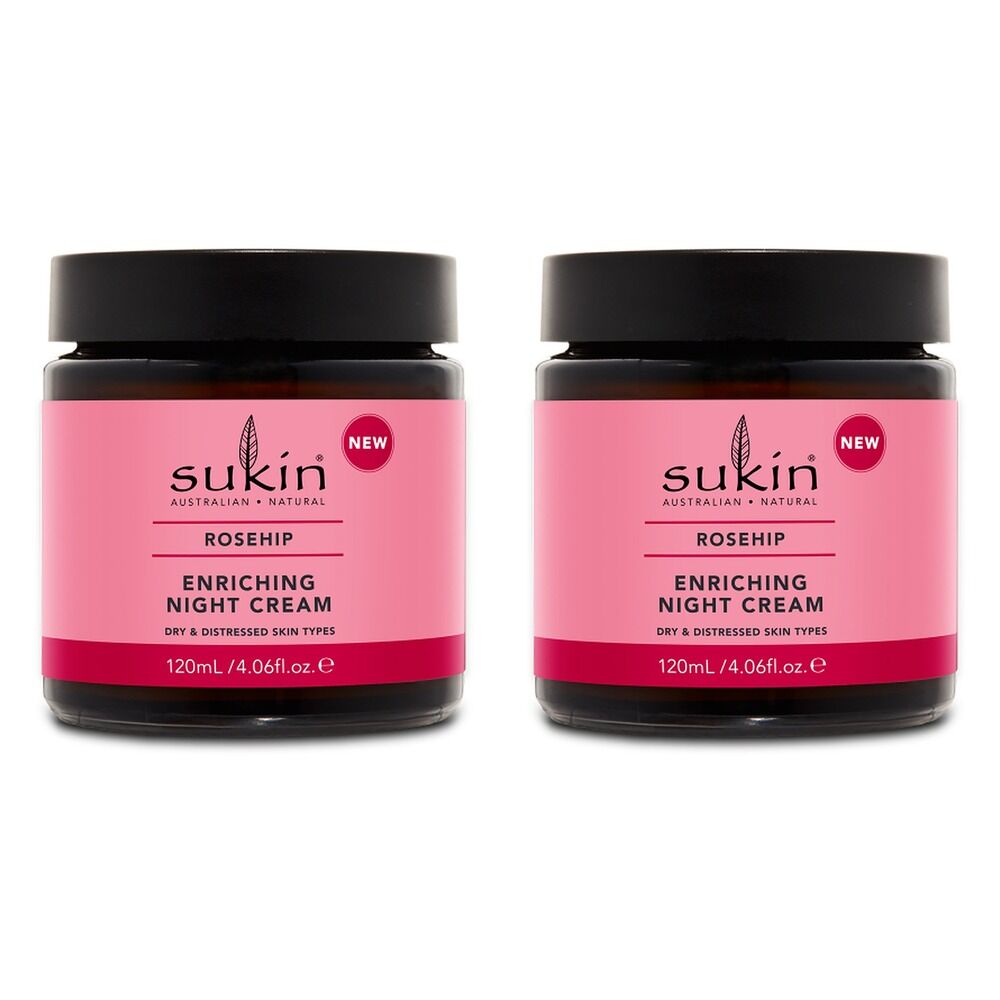 Sukin Rosehip Enriching Night Cream 120mL Pack of 2