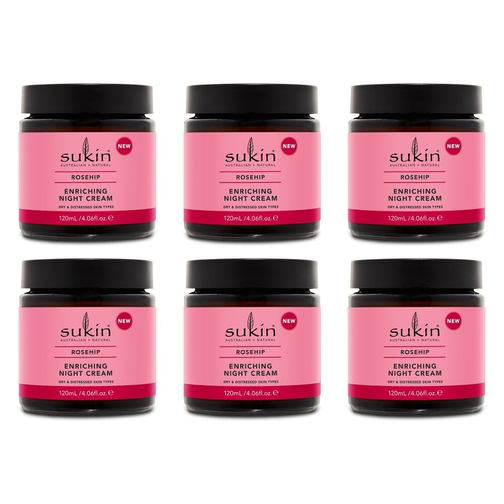 Sukin Rosehip Enriching Night Cream 120mL Pack of 6