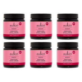 Sukin Rosehip Enriching Night Cream 120mL Pack of 6