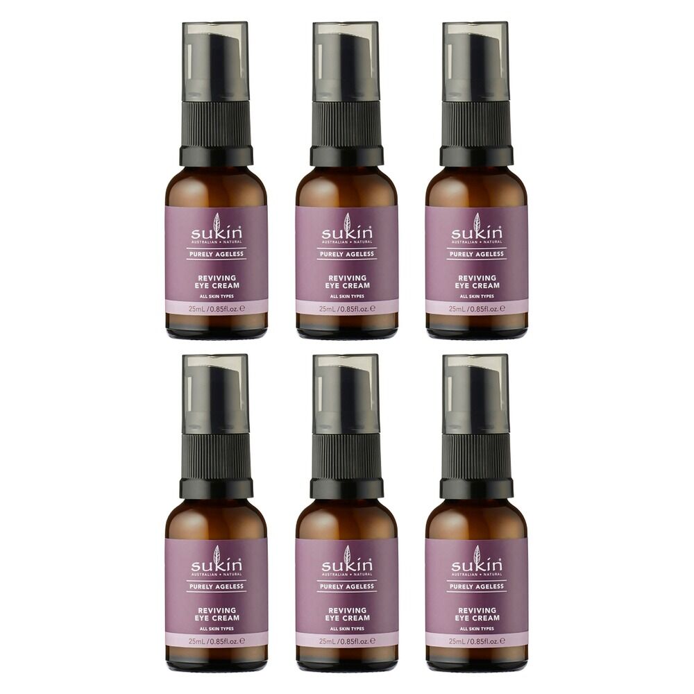 Sukin Purely Ageless Reviving Eye Cream 25mL Pack of 6