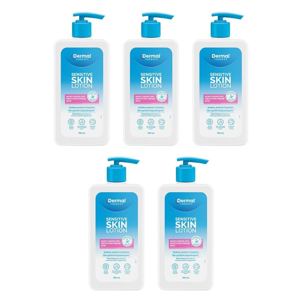 Dermal Therapy Sensitive Skin Lotion 750mL Pack of 5