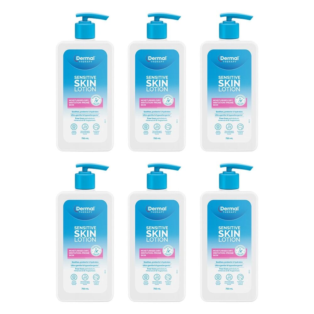 Dermal Therapy Sensitive Skin Lotion 750mL Pack of 6