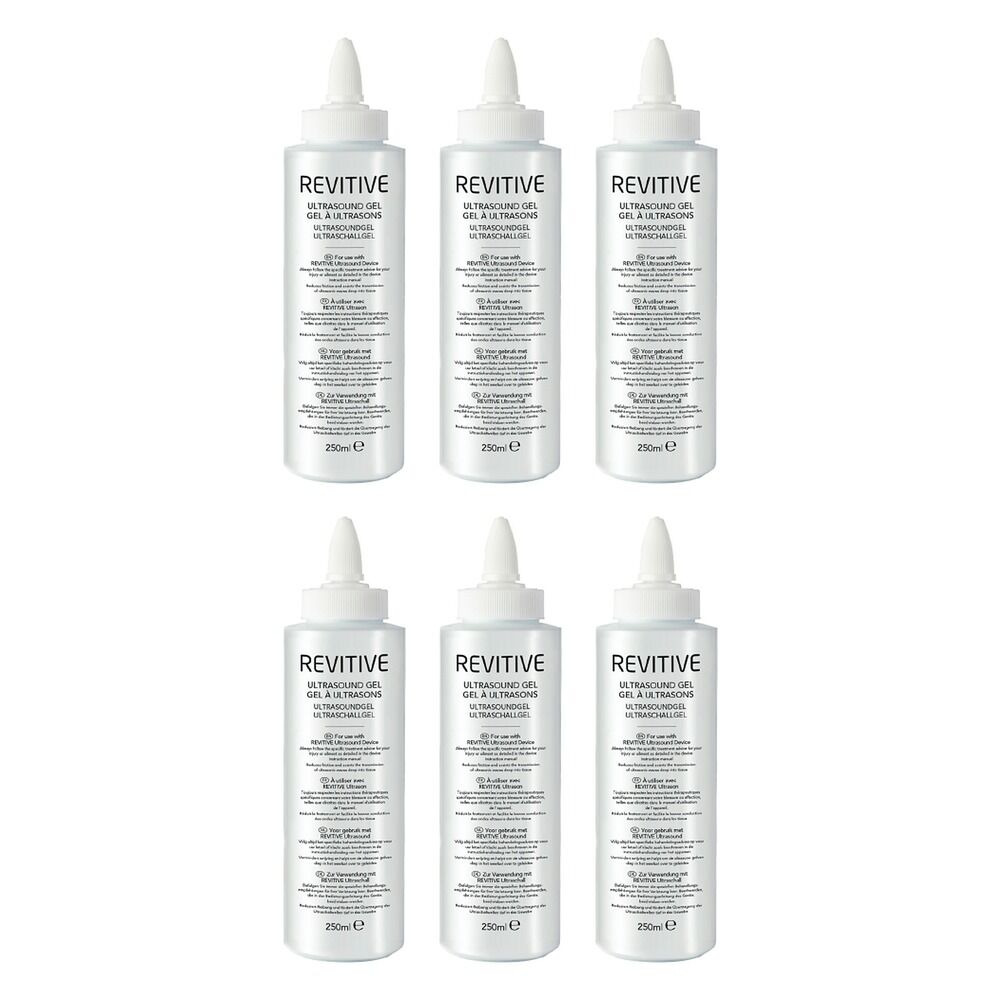Revitive Ultralieve Ultrasound Gel 250mL Pack of 6