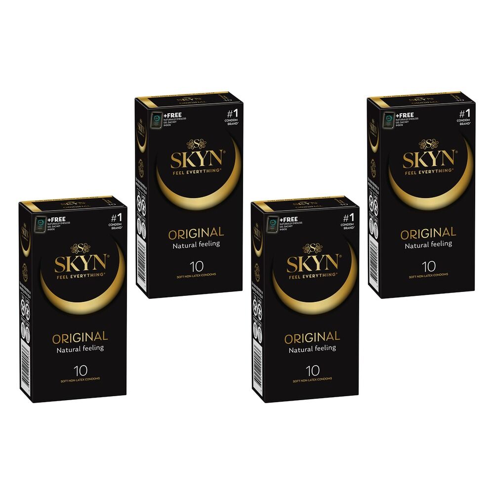 Skyn Condoms Original 10 Pack Bundle of 4