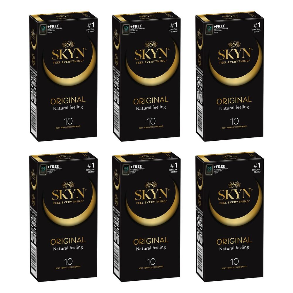 Skyn Condoms Original 10 Pack Bundle of 6